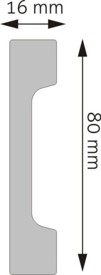 Listwa podłogowa Creativa LPC-28M Srebrna RAL9006