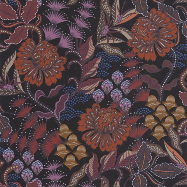 Casadeco 89288418 Derby Bloomsbury Rouille - tapeta w kwiaty