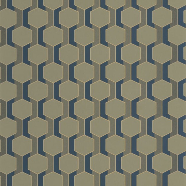 Casadeco 89307783 Derby Hamilton Vert Kaki - tapeta geometryczna
