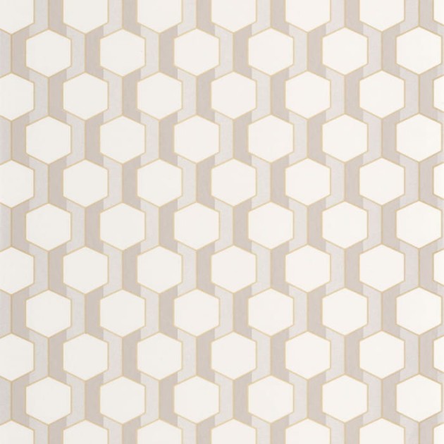 Casadeco 89309016 Derby Hamilton Naturel - tapeta geometryczna