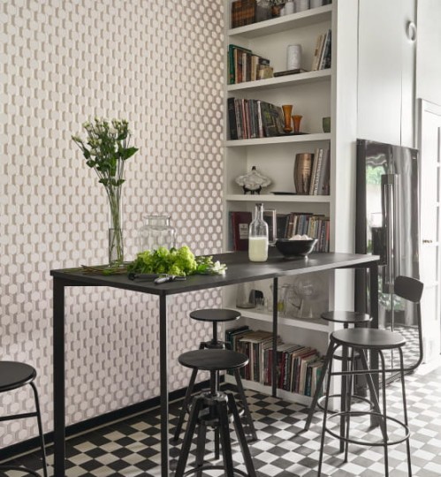 Casadeco 89309016 Derby Hamilton Naturel - tapeta geometryczna