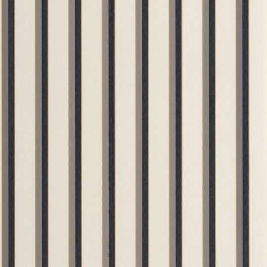 Casadeco 89329286 Derby Country Club Noir Naturel - tapeta w paski