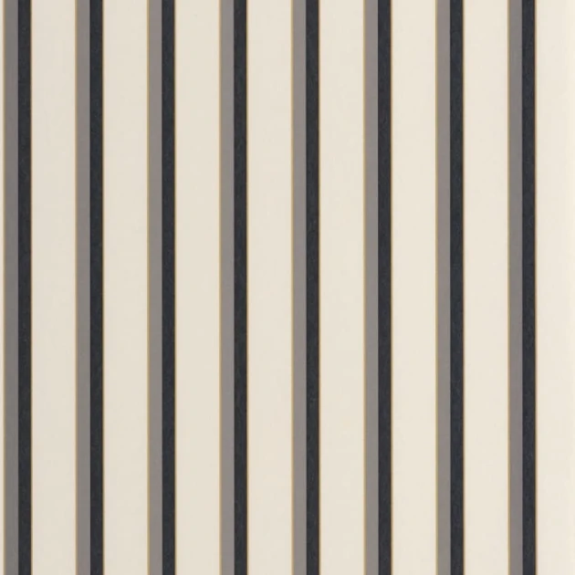 Casadeco 89329286 Derby Country Club Noir Naturel - tapeta w paski