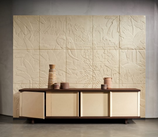 Arte 97000 Babylon Between Rivers Cream - tapeta o wzorze trójwymiarowej scenerii