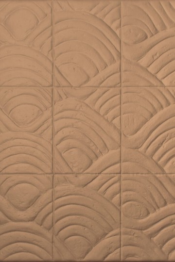 Arte 97013 Babylon Terracotta Almond - tapeta 3D z reliefami rycin