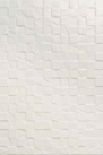 Arte 97031 Babylon Adobe Ecru - tapeta geometryczna 3D w małe kwadraciki