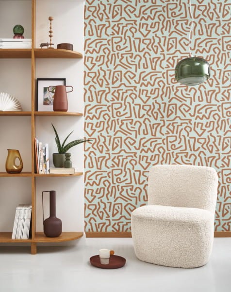 Casadeco 89357337 Milano Sixties Symbol - tapeta z motywem symboli