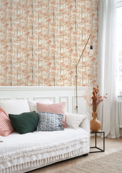 Casadeco 89549255 Riverside 4 Skandinavia - tapeta z motywem drzew