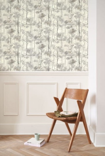 Casadeco 89541254 Riverside 4 Skandinavia - tapeta z motywem drzew