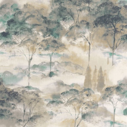 Casadeco 89556174 Riverside 4 Sila - tapeta z motywem drzew