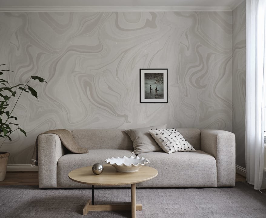 Sandberg S10349 Mons Klint Klint Gray - mural imitujący warstwy skał