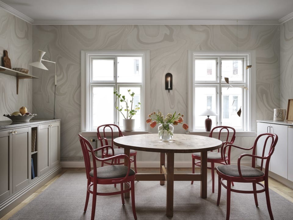 Sandberg S10349 Mons Klint Klint Gray - mural imitujący warstwy skał