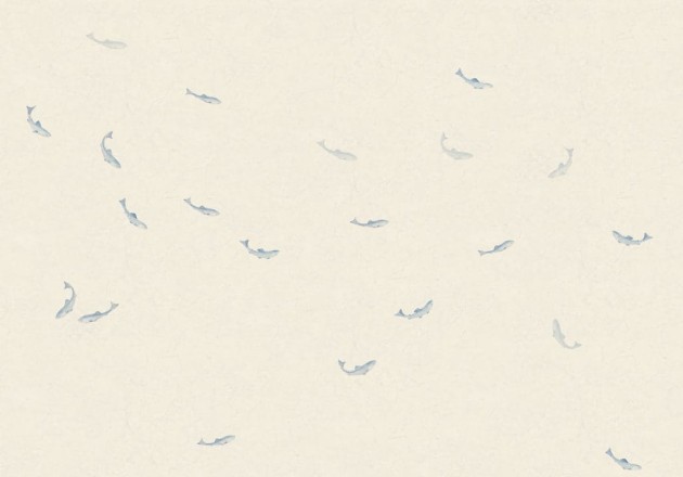 Sandberg S10353 Mons Klint Hav Misty Blue - mural rybki