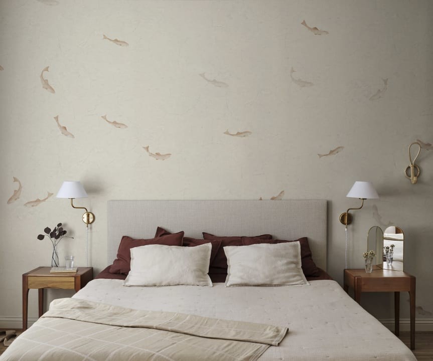 Sandberg S10354 Mons Klint Hav Terracotta - mural rybki
