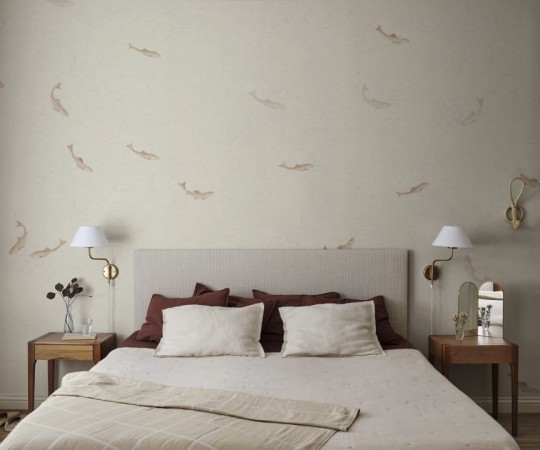 Sandberg S10354 Mons Klint Hav Terracotta - mural rybki