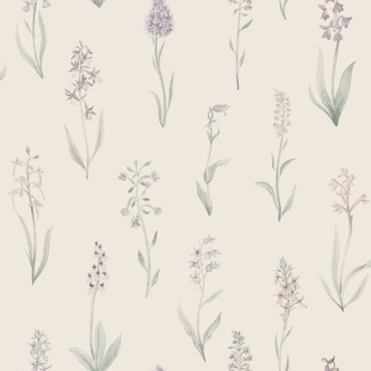Sandberg S10335 Mons Klint Alma Lilac - tapeta w polne storczyki