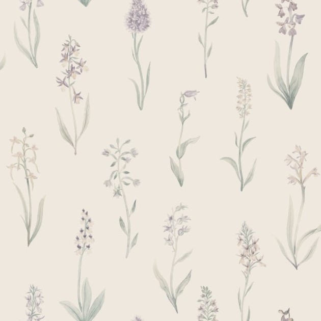 Sandberg S10335 Mons Klint Alma Lilac - tapeta w polne storczyki