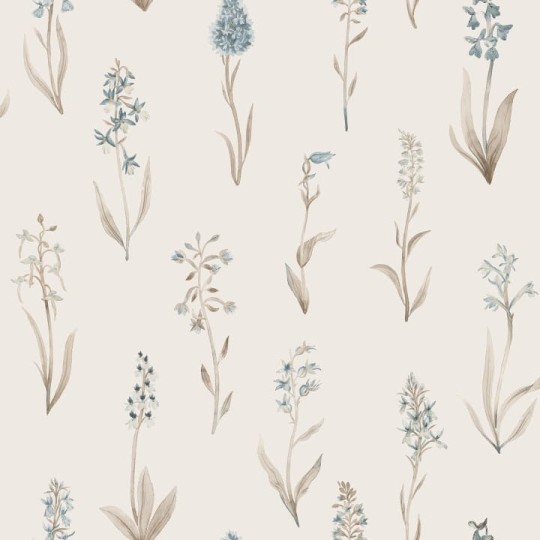 Sandberg S10336 Mons Klint Alma Misty Blue - tapeta w polne storczyki