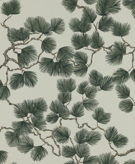 Sandberg 804-78 Mons Klint Pine Green - tapeta w liście sosny