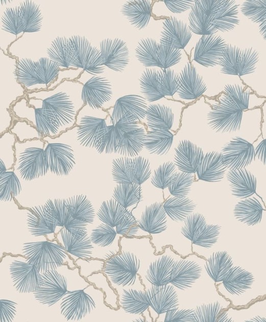 Sandberg S10328 Mons Klint Pine Misty Blue - tapeta w liście sosny