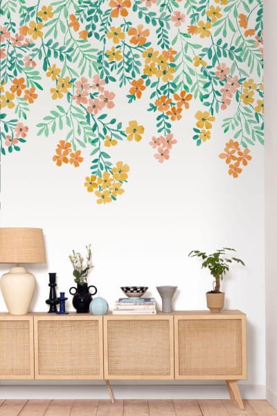 Caselio 104636303 Pimp My Wall Flowerfalls M - mural w kwiaty