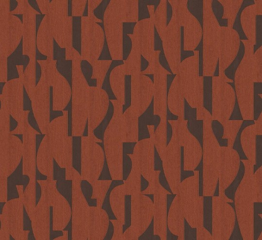 Khroma TER302 Terra Tasos Sienna - tapeta z motywem geometrycznych kształtów