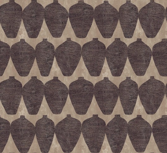 Khroma TER204 Terra Hemia Clay - tapeta z motywem geometrycznych kształtów