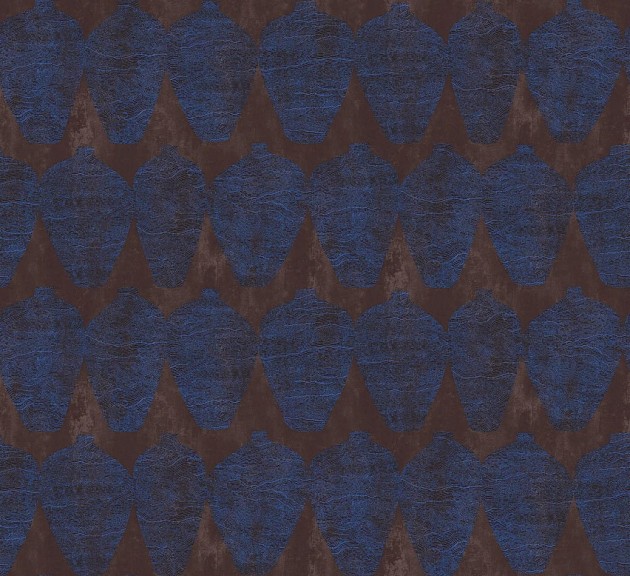 Khroma TER205 Terra Hemia Indigo - tapeta z motywem geometrycznych kształtów