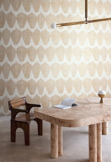 Khroma TER205 Terra Hemia Indigo - tapeta z motywem geometrycznych kształtów