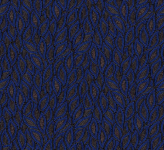 Khroma TER406 Terra Maeve Indigo - tapeta z motywem liści