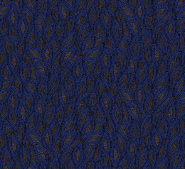 Khroma TER406 Terra Maeve Indigo - tapeta z motywem liści