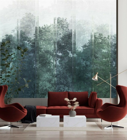 Dekorami Aliento Long 3 - mural drzewa