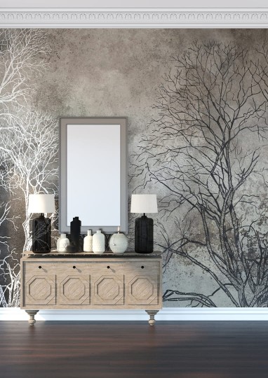 Dekorami Autumn Trees - mural drzewa