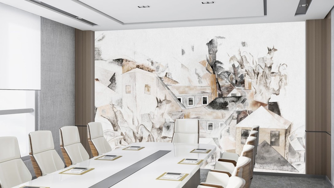 Dekorami Bellmont 3 - mural z miasteczkiem