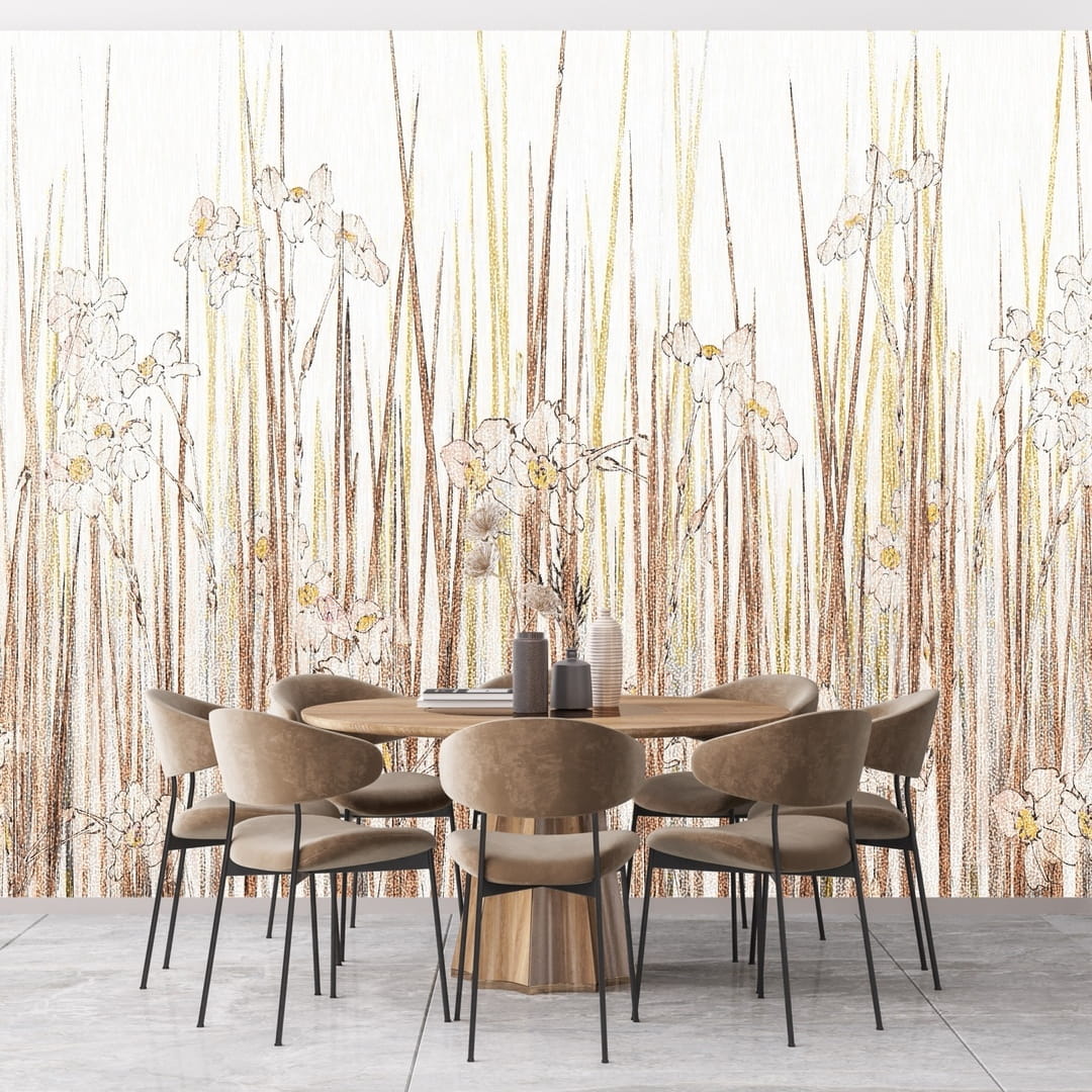 Dekorami Curiosity 4 - mural w kwiaty