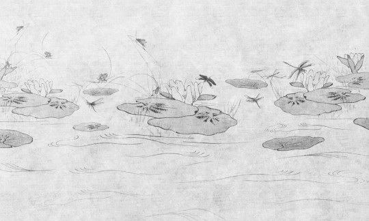 Dekorami Lilly Pond 3 - mural z liśćmi na tafli wody