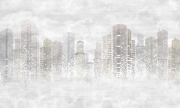 Dekorami Skyline 3 - mural wieżowce