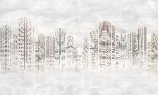 Dekorami Skyline 4 - mural wieżowce