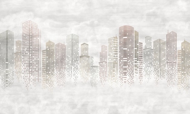 Dekorami Skyline 4 - mural wieżowce