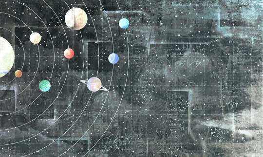 Dekorami Space Planet 1N - mural układ planet