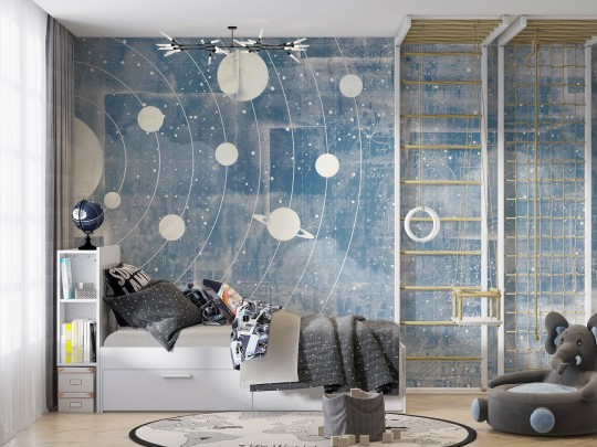 Dekorami Space Planet 2N - mural układ planet