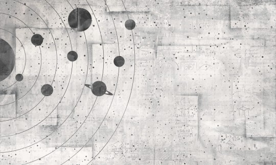 Dekorami Space Planet 3N - mural układ planet