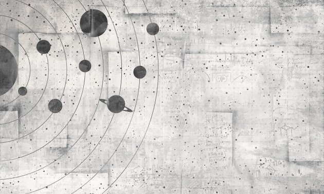 Dekorami Space Planet 3N - mural układ planet