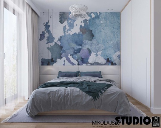 Dekorami Visit Europe A - mural z mapą