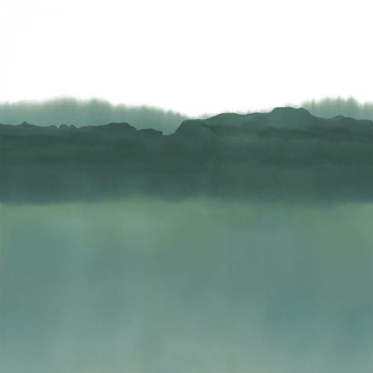 Casamance 76243466 Terra Rossa Pittore - mural z motywem gór i lasu we mgle