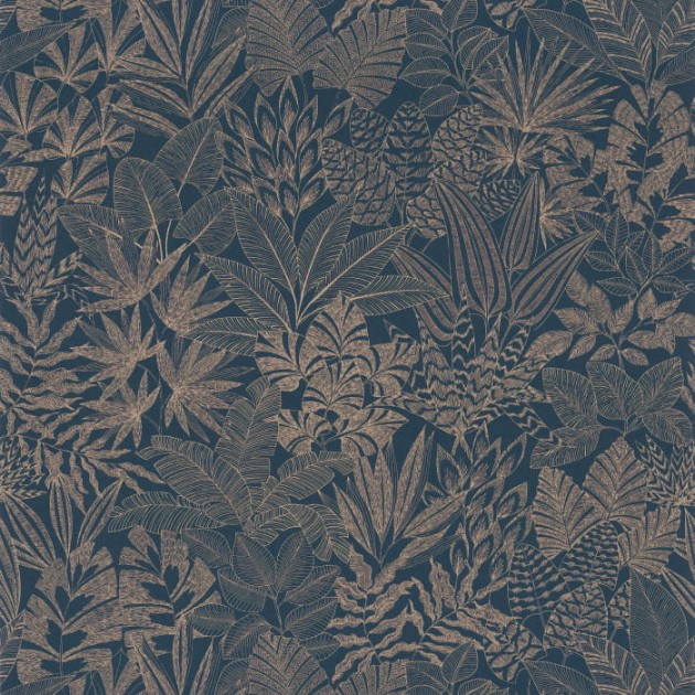 Casamance 76151630 Bord Du Nil Doum - tapeta z motywem liści