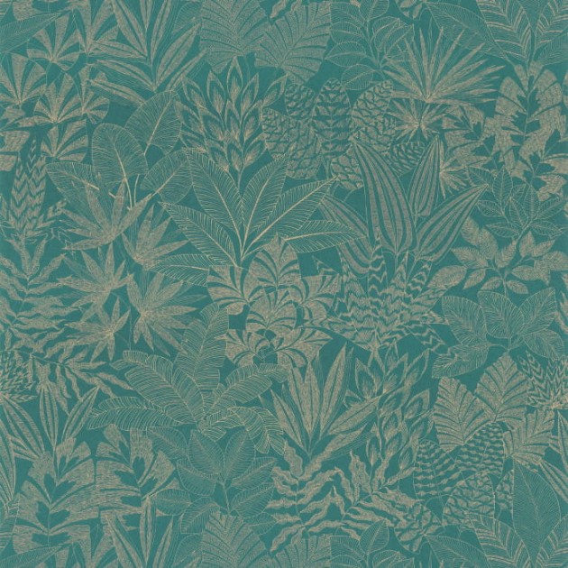 Casamance 76151528 Bord Du Nil Doum - tapeta z motywem liści