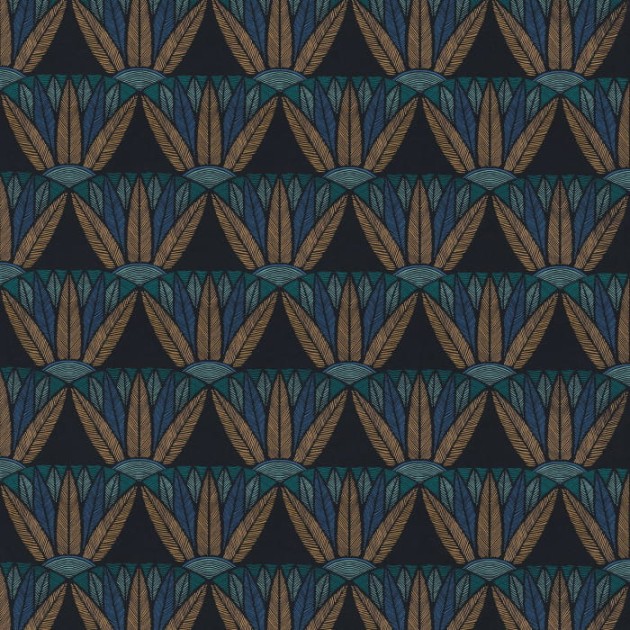 Casamance 76162038 Bord Du Nil Castalia - tapeta z motywem pióropuszy