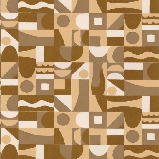Casamance 76182854 Bord Du Nil Gourna - tapeta z motywem starożytnych kształtów