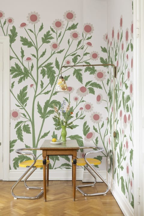 Rebel Walls R19583 Cottage Cool Chamomile Spring - mural z motywem kwiatów